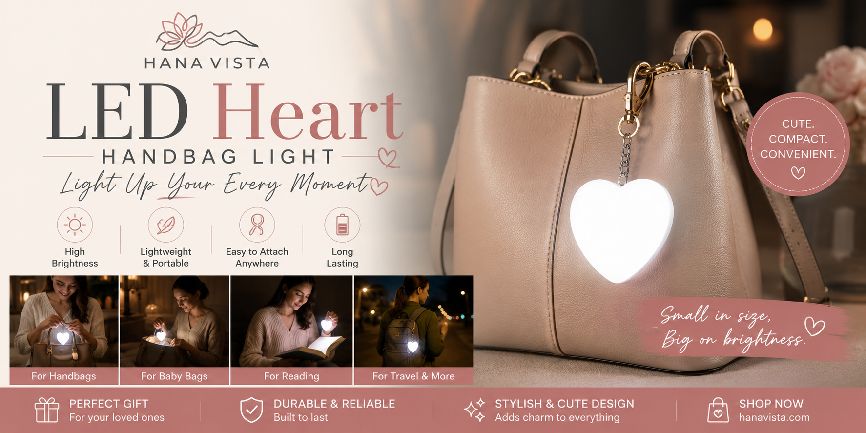 Luminous Heart-shaped Night Light